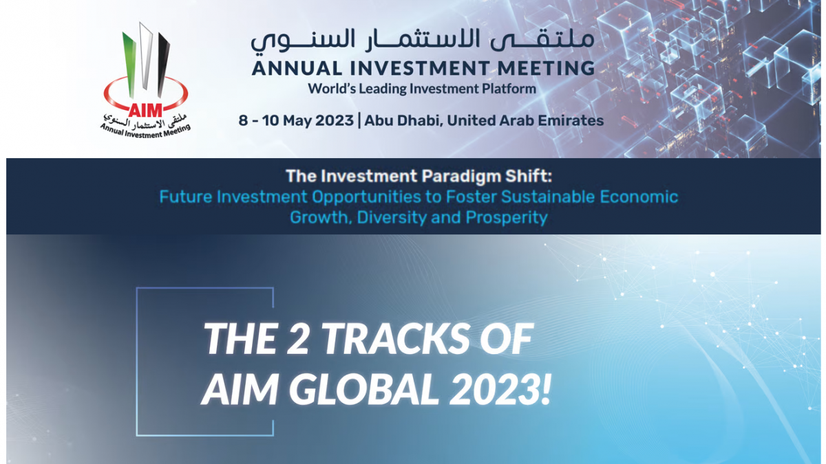 AIM 2023: Annual Investment Meeting from May 8 to 10 in Abu Dhabi